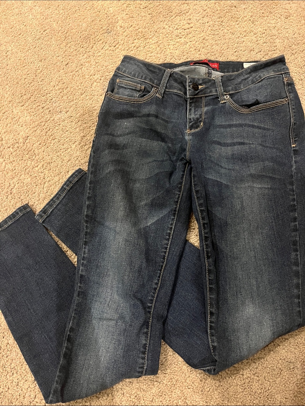 Guess Dark Wash Curvy Skinny Jeans - Sierra Curve Fit!